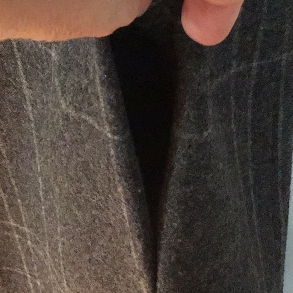 Eileen Fisher Charcoal Gray Wool Open Front Vest - image 8